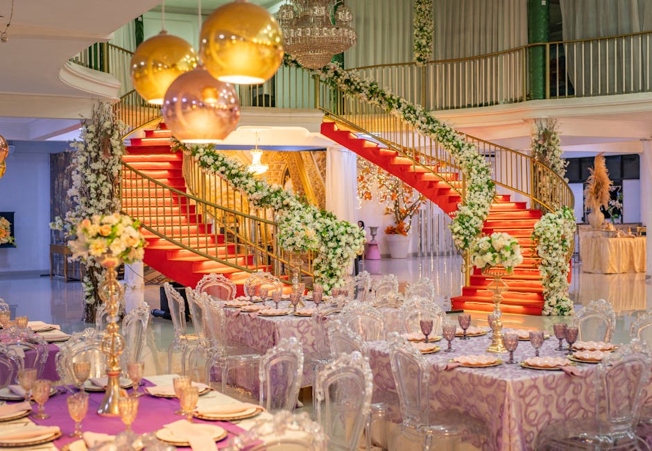 Décoration fiançailles romantique bougies